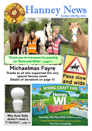 The current issue of Hanney News.