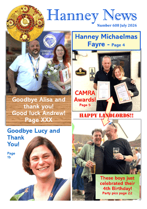 The current issue of Hanney News.