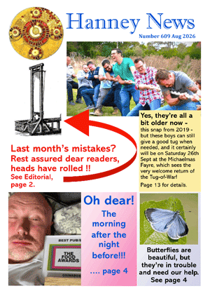 The current issue of Hanney News.