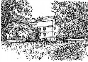 Line drawing of Lower Mill